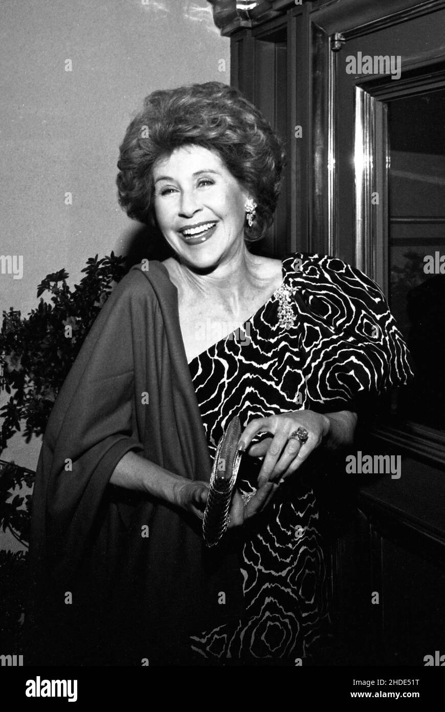 Betsy Bloomingdale at Jimmy's Restaurant in Beverly Hills, California