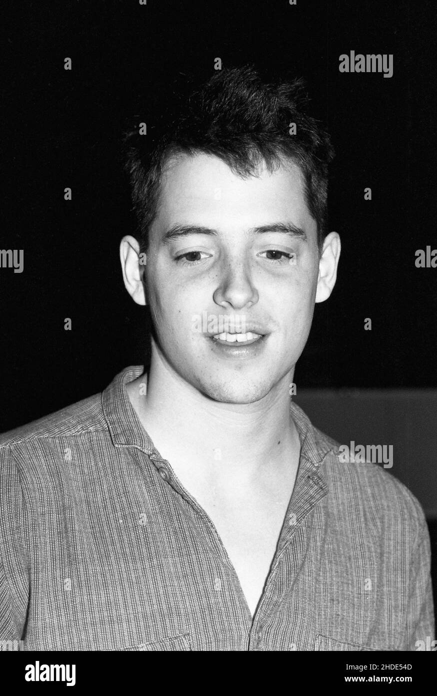 Matthew Broderick 1985 Credit Ralph Dominguez/MediaPunch Stock Photo Alamy