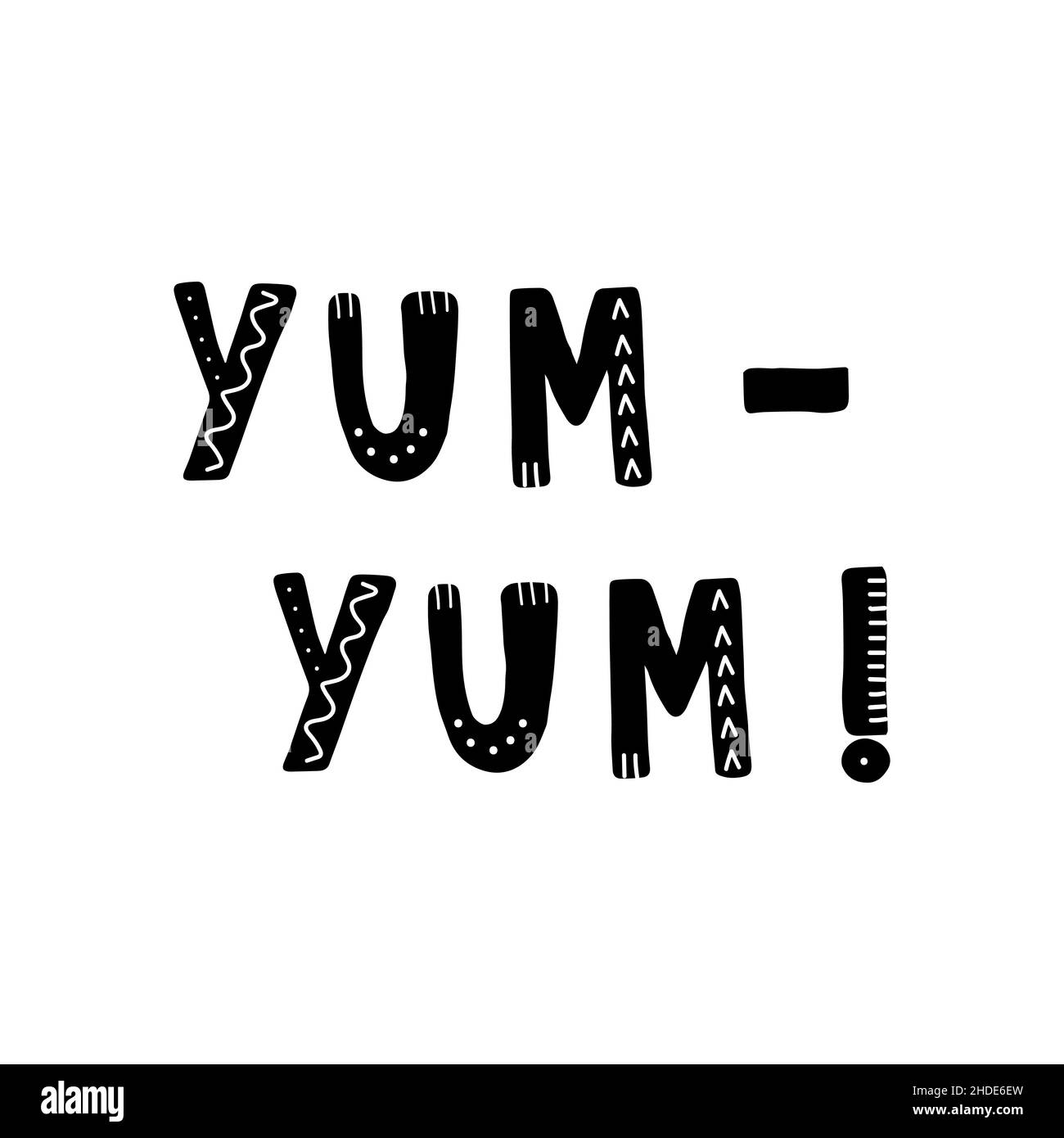 Yum letter Black and White Stock Photos & Images - Alamy