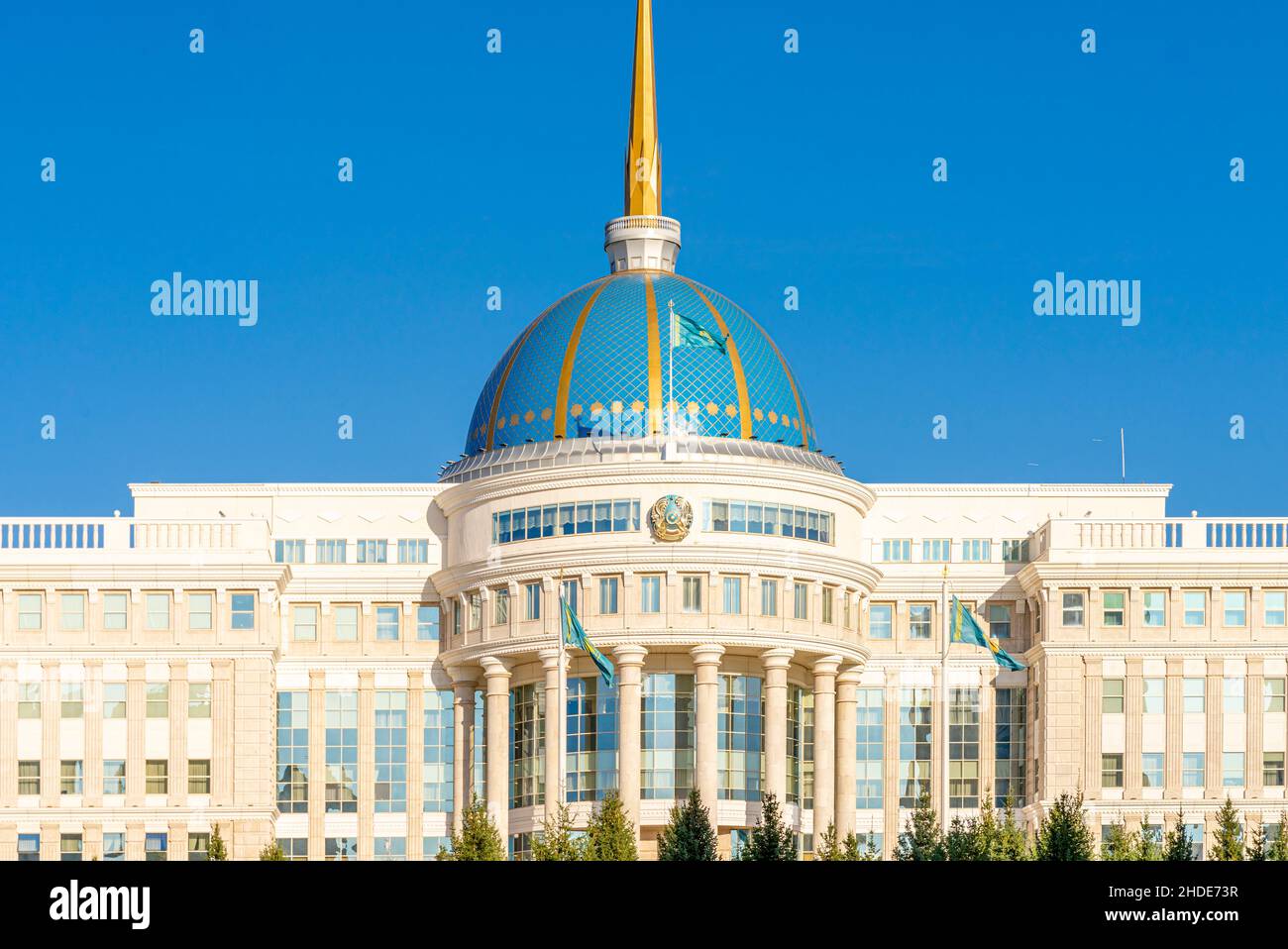 Ak Orda Presidential Palace opened in 2004and is housing the ...