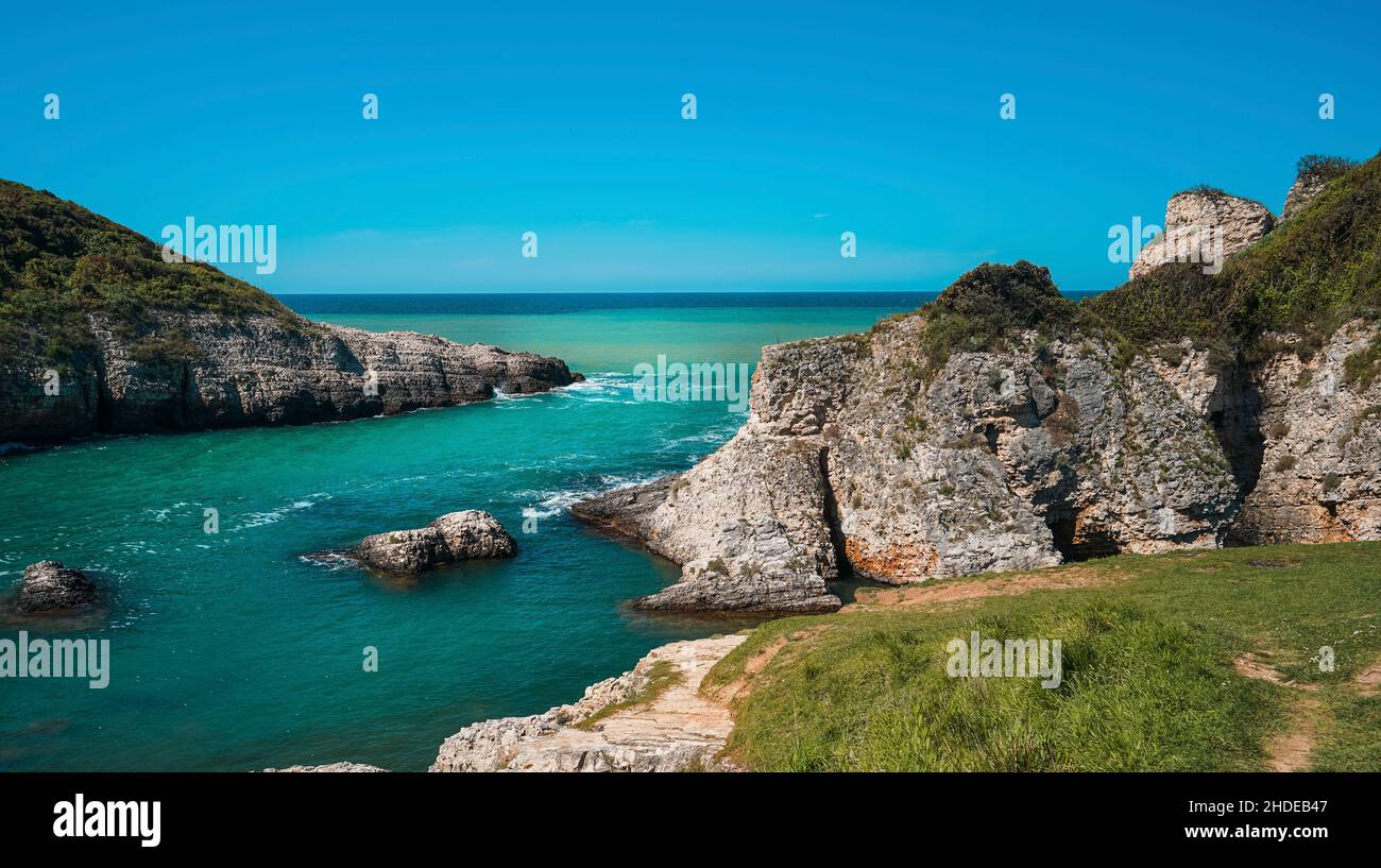 View of Kilimli Beach in Agva. Agva is a populated place and resort destination in the Sile district of Istanbul Province, Turkey. Stock Photo