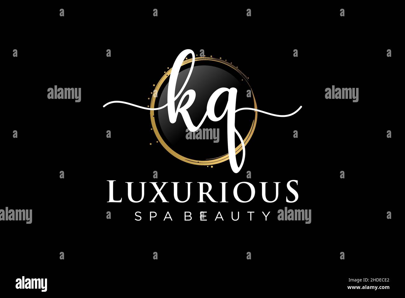 Initial KQ feminine logo. Usable for Logo for fashion,photography ...