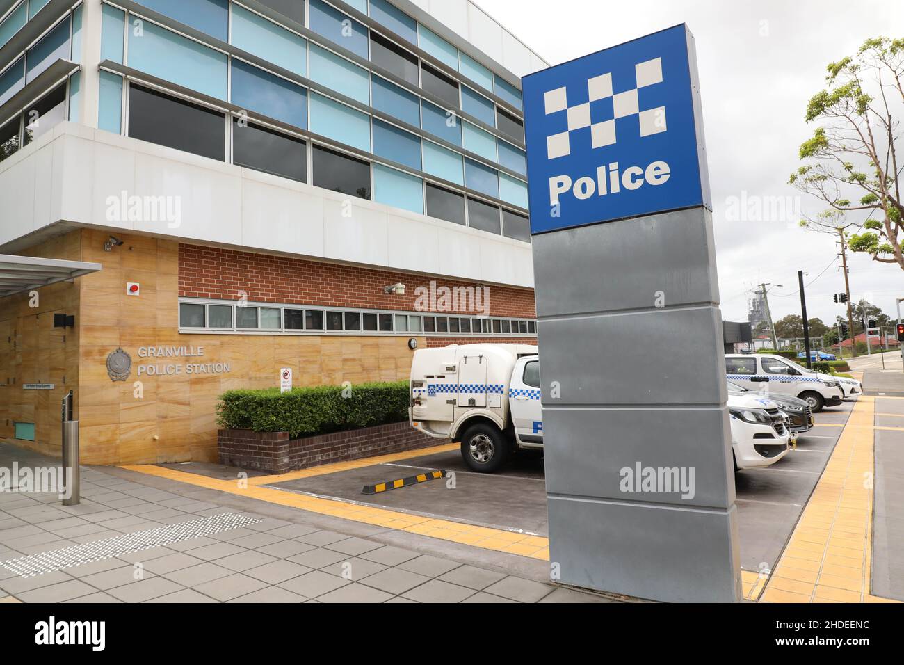 Granville Police Station, 2 Carlton Street, Granville NSW 2142 Stock