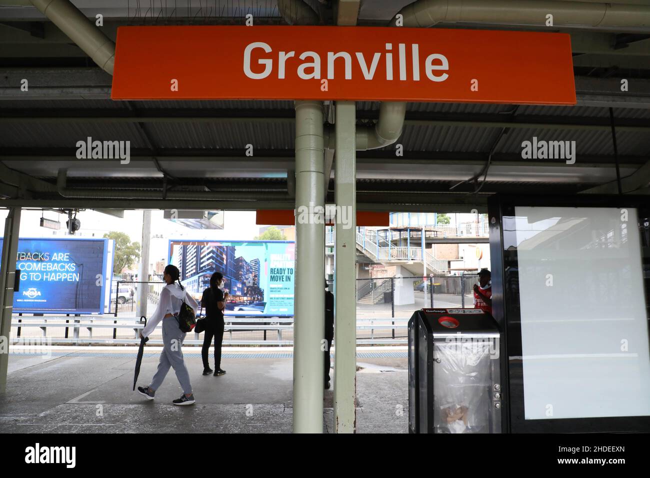 Granville train station in Sydney, Australia Stock Photo Alamy