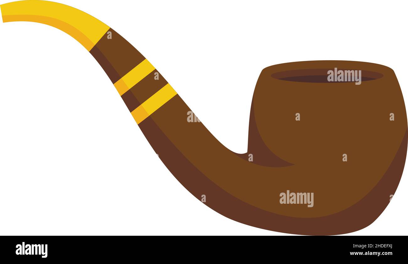 Smoking pipe icon. Flat illustration of Smoking pipe vector icon ...