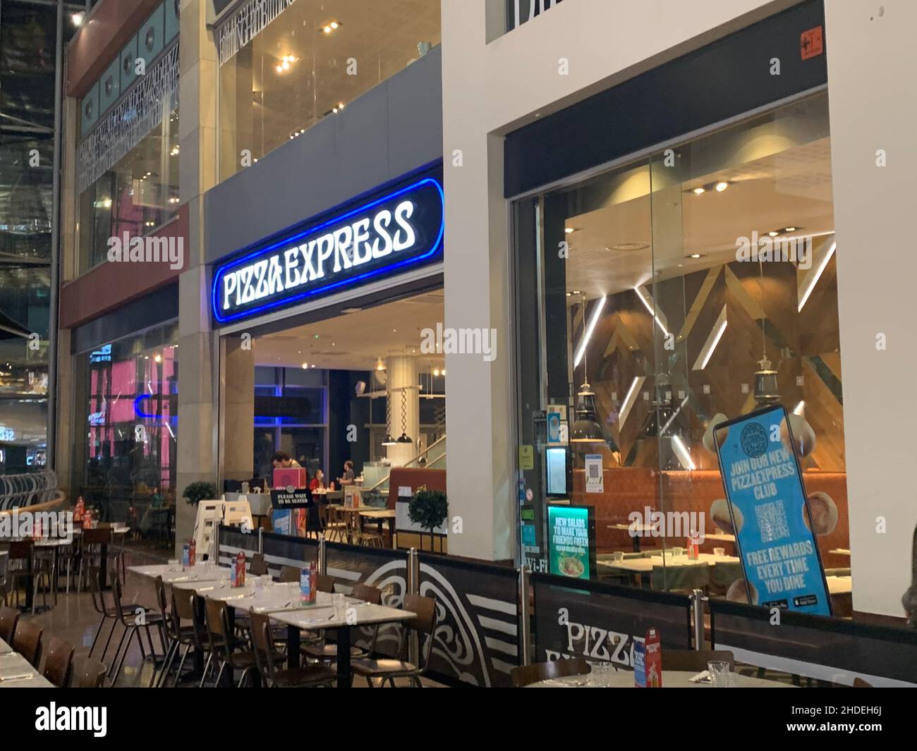 Pizza Express in Birmingham New Street Station and Bull Ring food