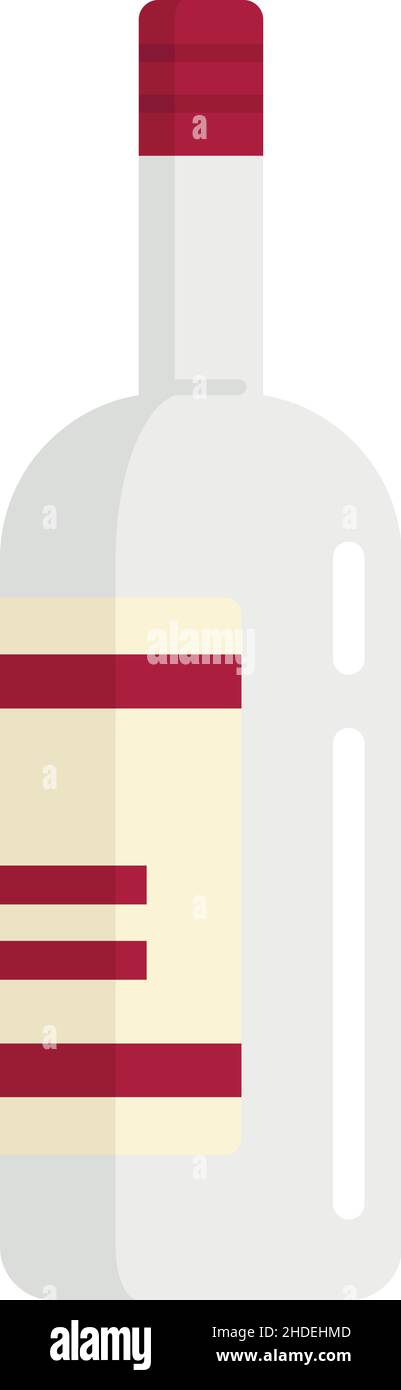 Wine bottle icon. Flat illustration of Wine bottle vector icon isolated ...