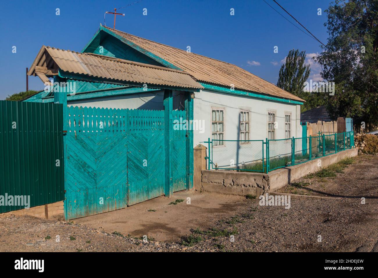 Old traditional house in Kochkor, Kyrgyzstan Stock Photo Alamy