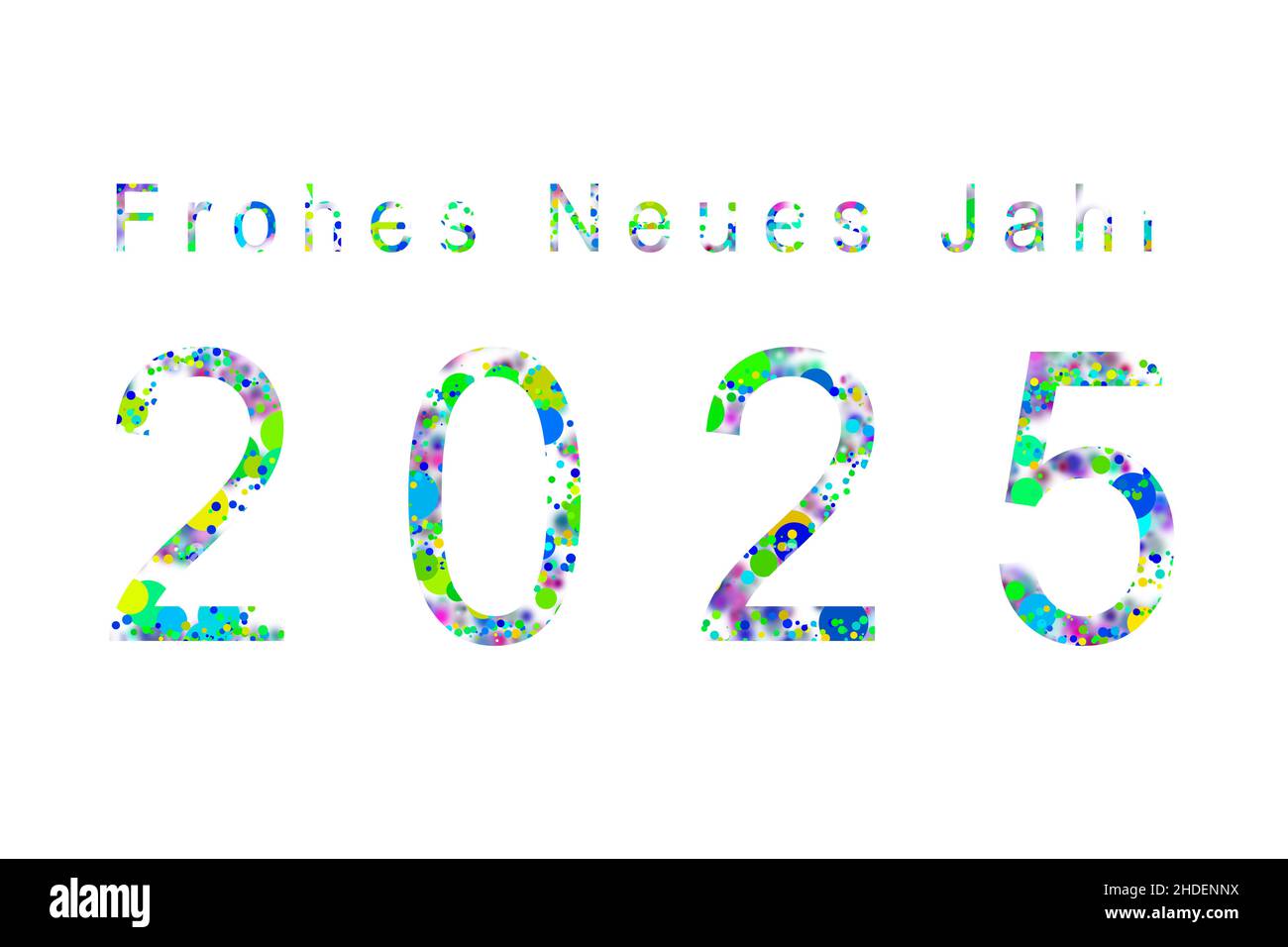 2025 New Year Wishes Bavaria Germany Stock Photo Alamy