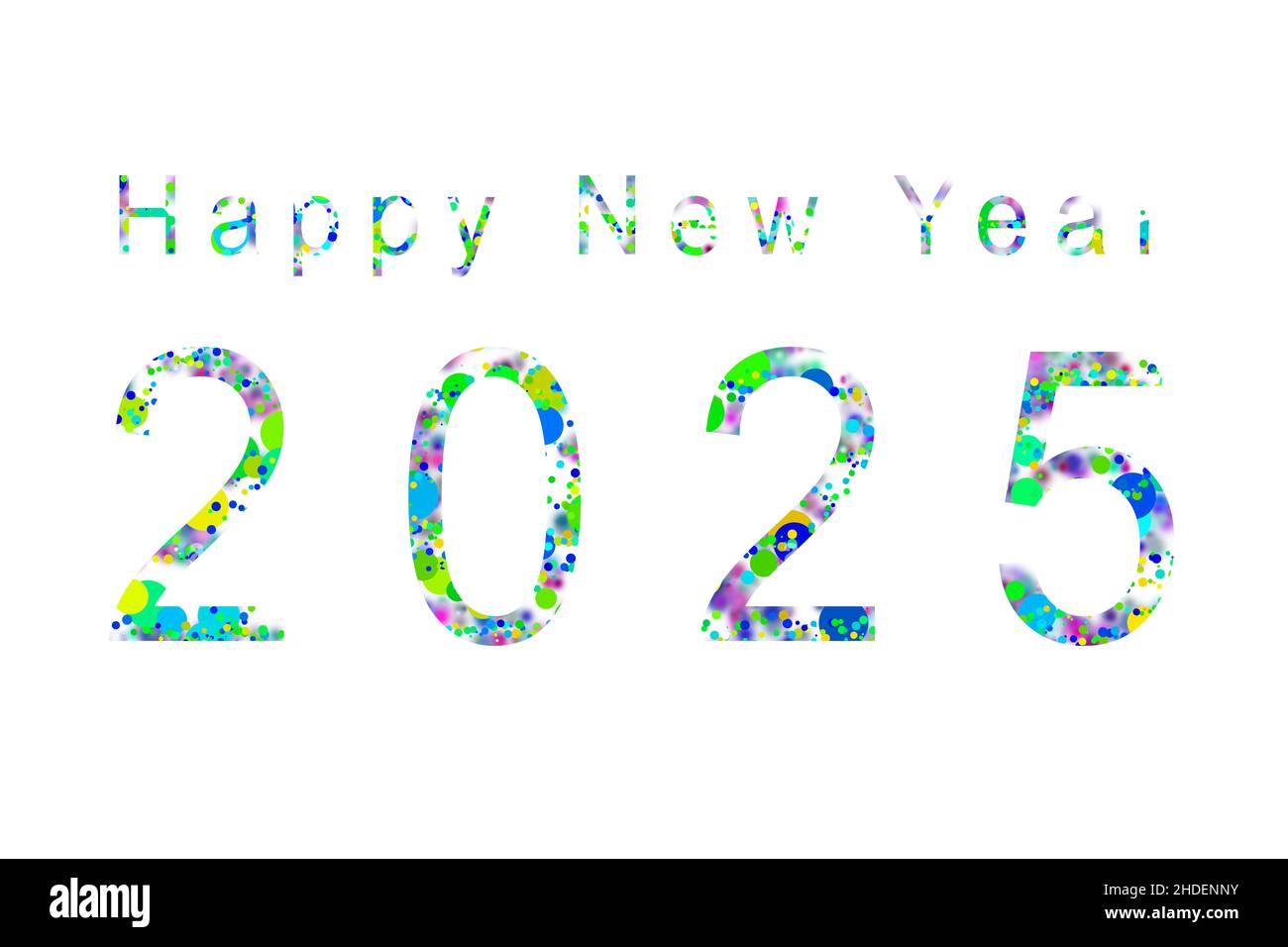 Happy new year 2025 Cut Out Stock Images & Pictures - Alamy