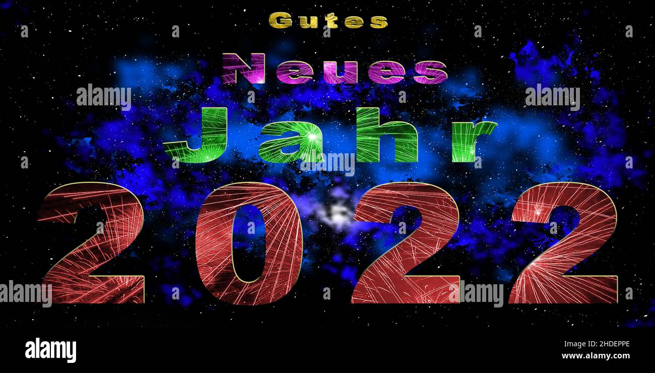 Happy New Year 2022 2023 2024 2025 Bavaria Germany Stock Photo - Alamy