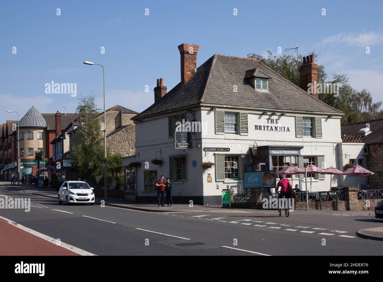 Views of the London Road in Headington, Oxford in the UK Stock Photo