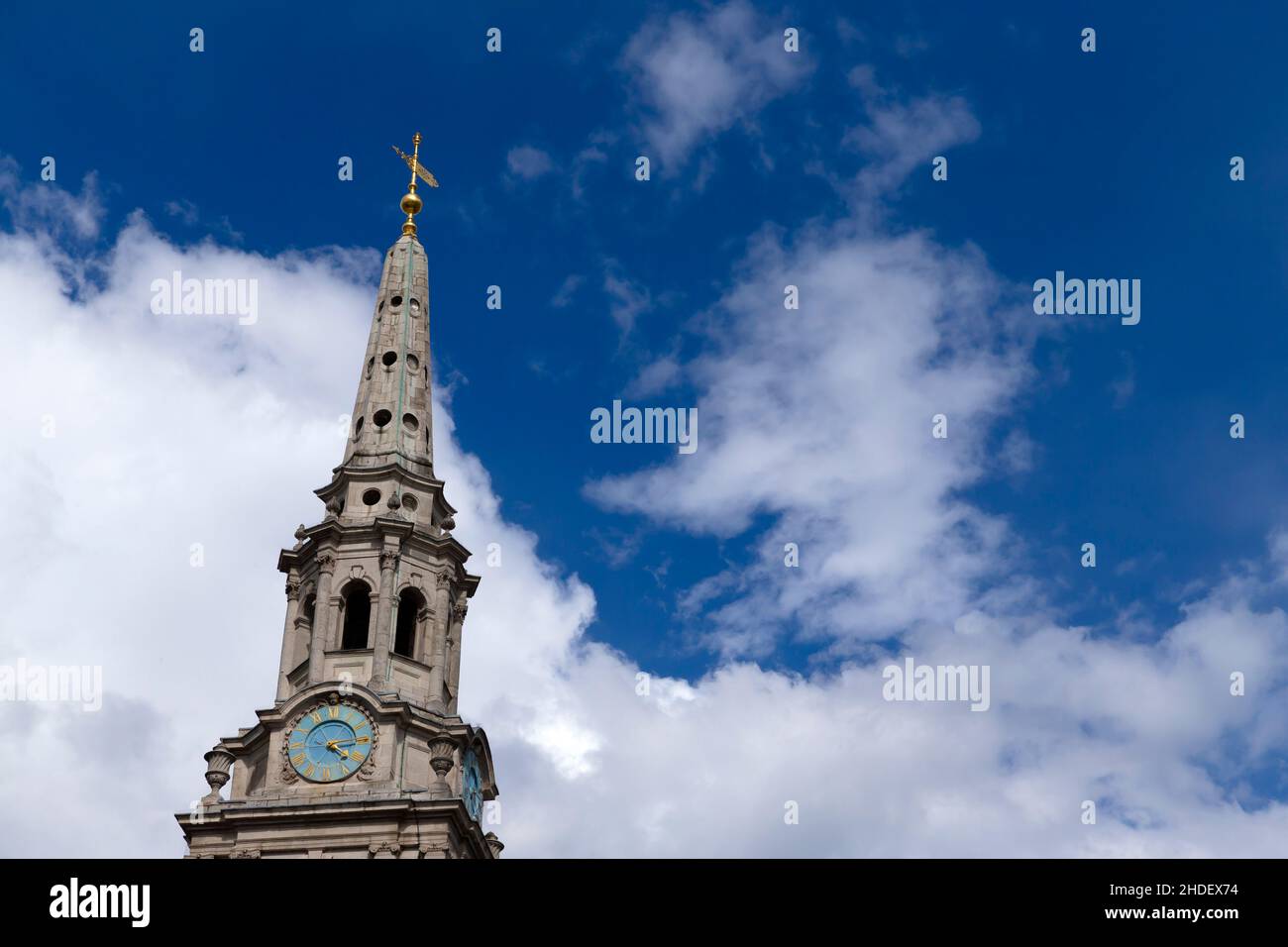 St Martin-in-the-Fields Church, summer, Spire, Trafalgar Square, London, England, UK, GB Stock Photo