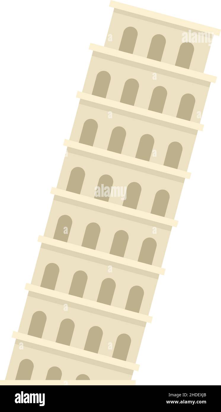 Italy sightseeing icon. Flat illustration of Italy sightseeing vector icon isolated on white background Stock Vector