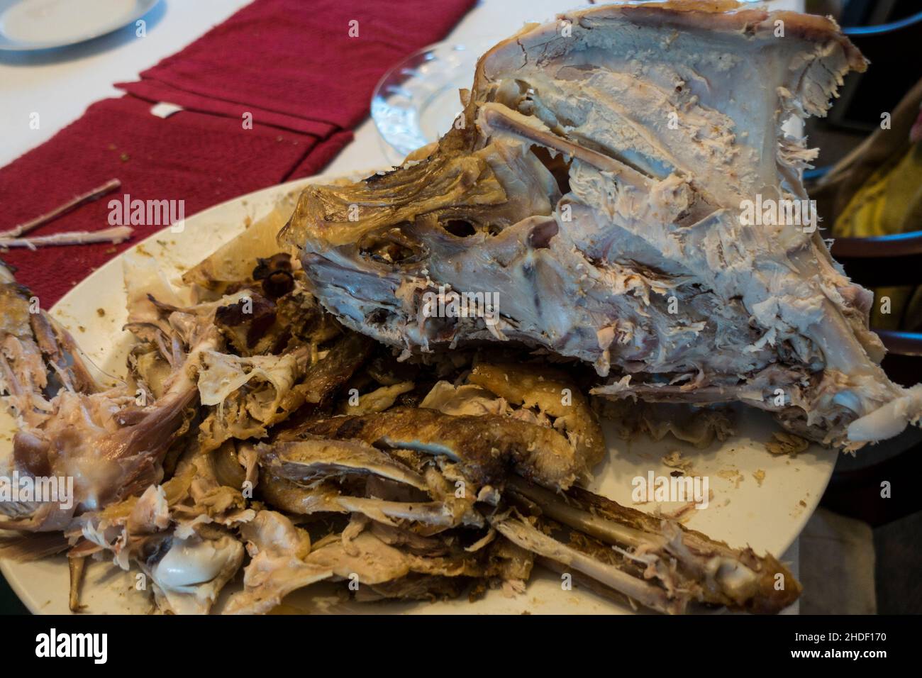 Christmas Turkey Leftovers. UK. Stock Photo