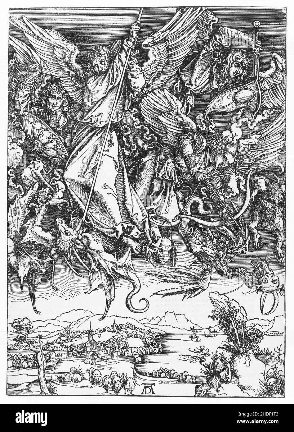 Medieval etching art Stock Photo Alamy