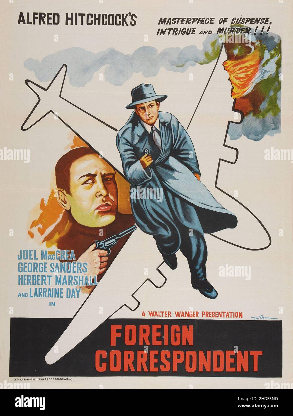 FOREIGN CORRESPONDENT (1940), directed by ALFRED HITCHCOCK. Credit