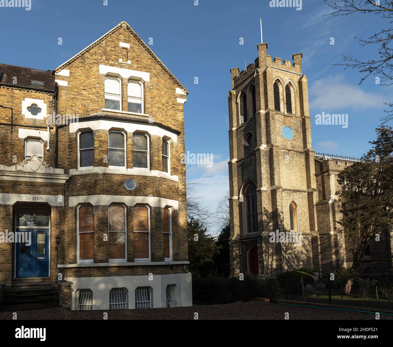 House where Sir Ernest Shackleton lived in Sydenham South London Stock