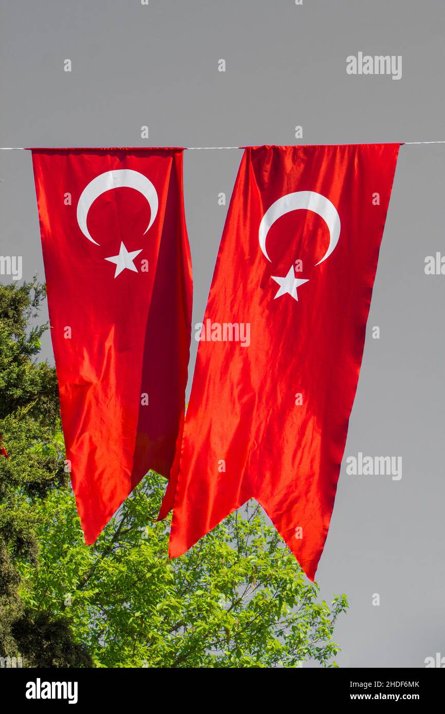 national flag, turkey, national flags, turkeys Stock Photo Alamy