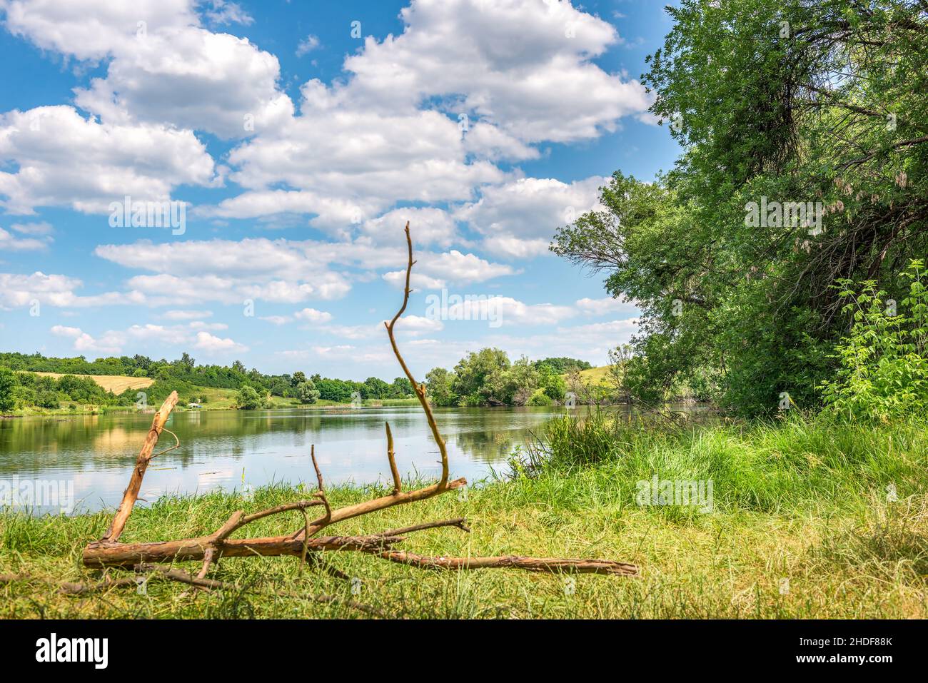 river, floodplains, rivers, floodplain Stock Photo