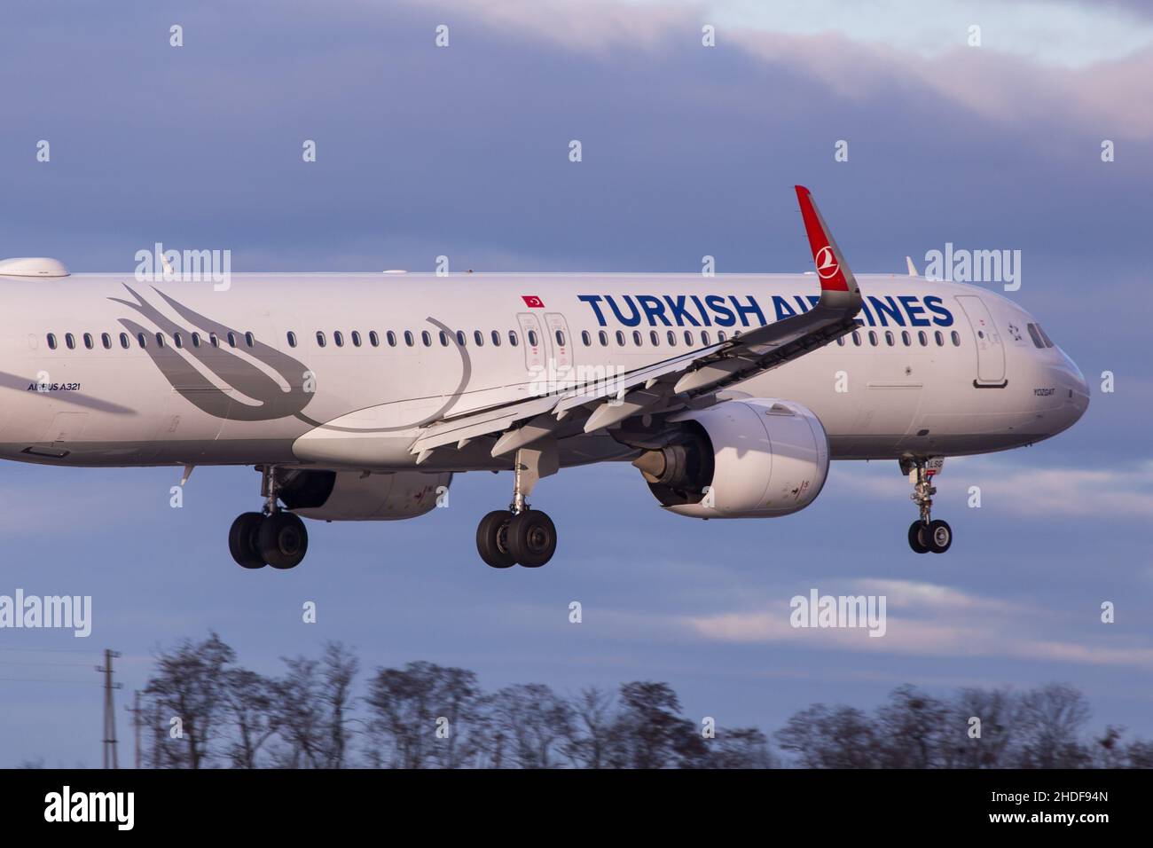 turkish airlines airbus a321 neo Stock Photo