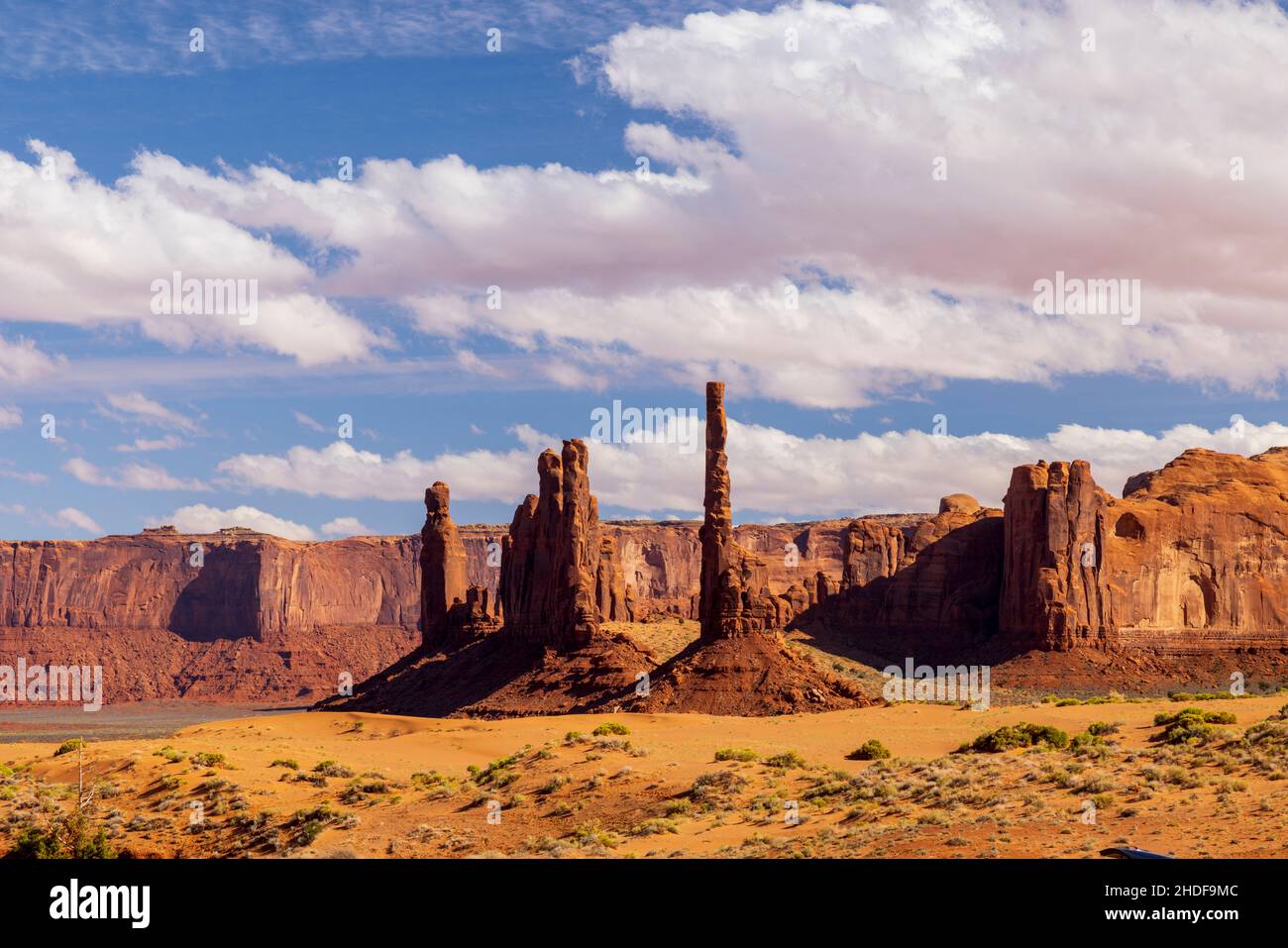 Totem Pole rock formation in Monument Valley Navajo Tribal Park, Utah