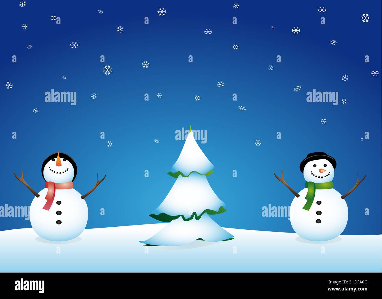 christmas tree, snowman, christmas trees, snowmen Stock Photo Alamy