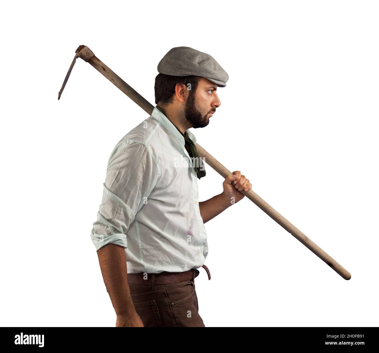 hoe, farm worker, hoes, worker, workers Stock Photo Alamy