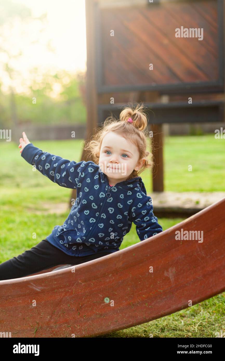 girl, slide, playground, girls, slides, playgrounds Stock Photo Alamy