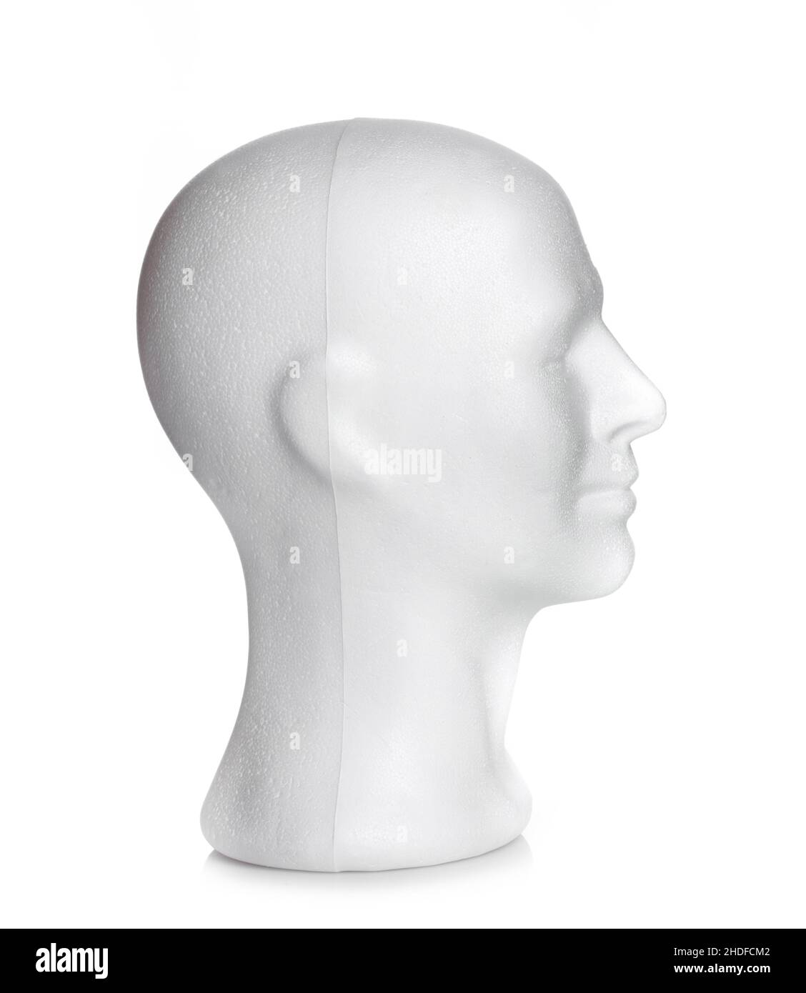 styrofoam head, model head Stock Photo