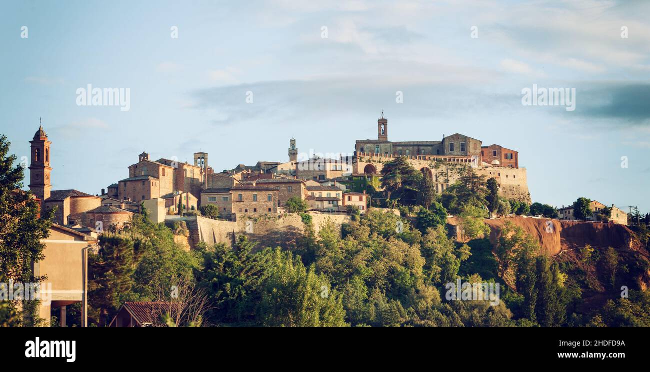 town, montepulciano, province of siena, towns Stock Photo