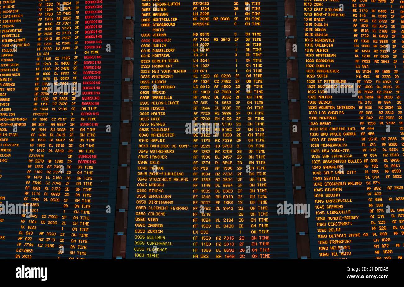 airport, timetable, scoreboard, airports, timetables, scoreboards Stock Photo Alamy