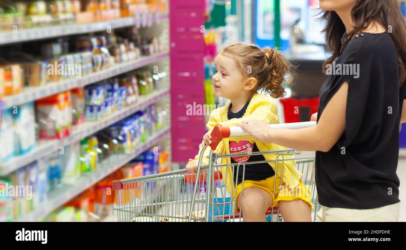 mother, shopping, daughter, supermarket, grocery shopping, mom, mothers