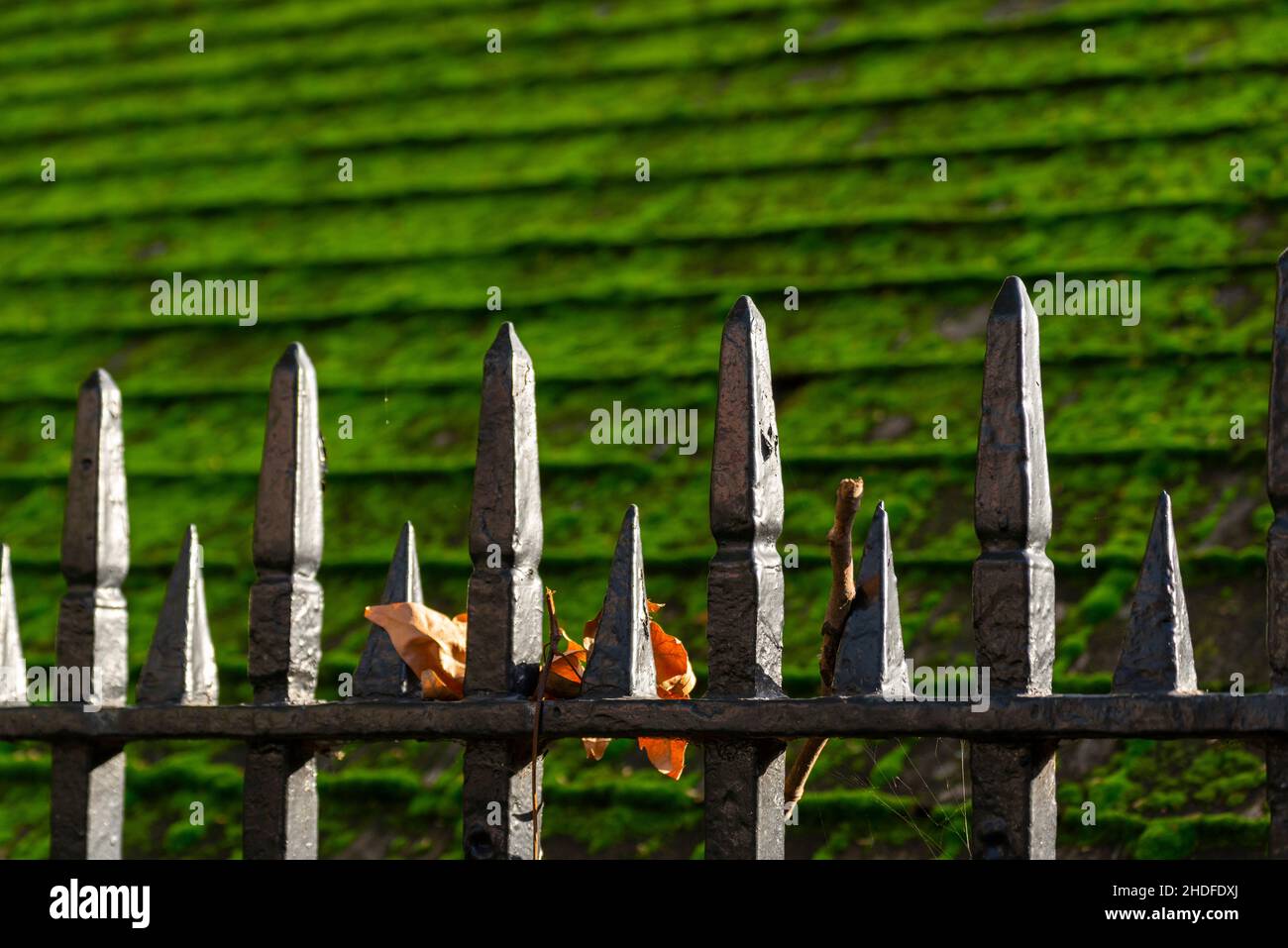 Victorian railings at The Tower of London Stock Photo Alamy