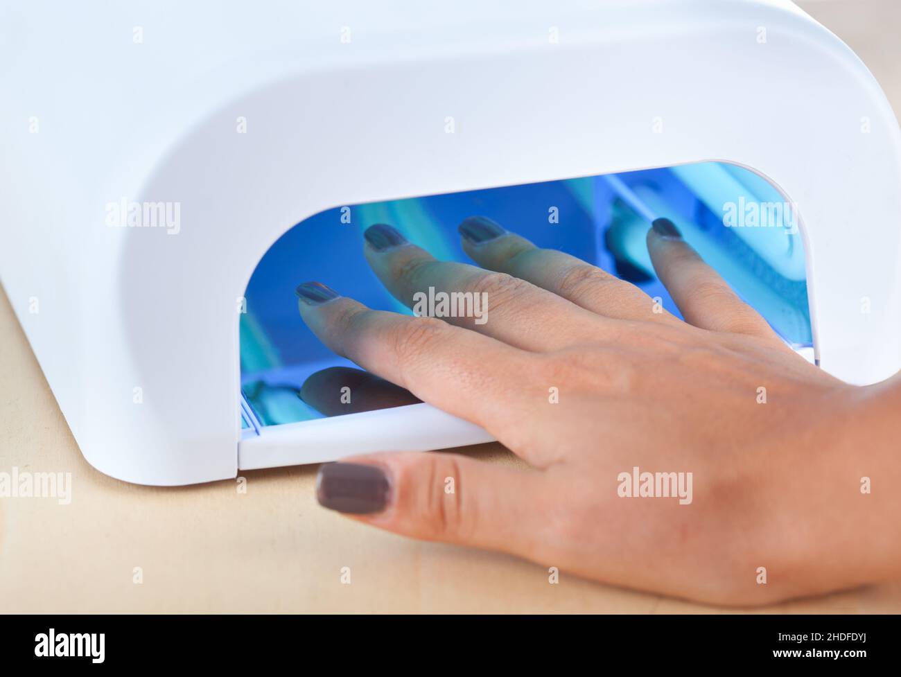nail dryer, uv light Stock Photo Alamy
