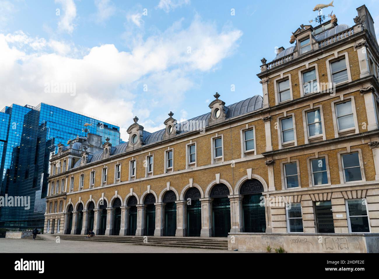Old Billingsgate fish market, London Stock Photo Alamy
