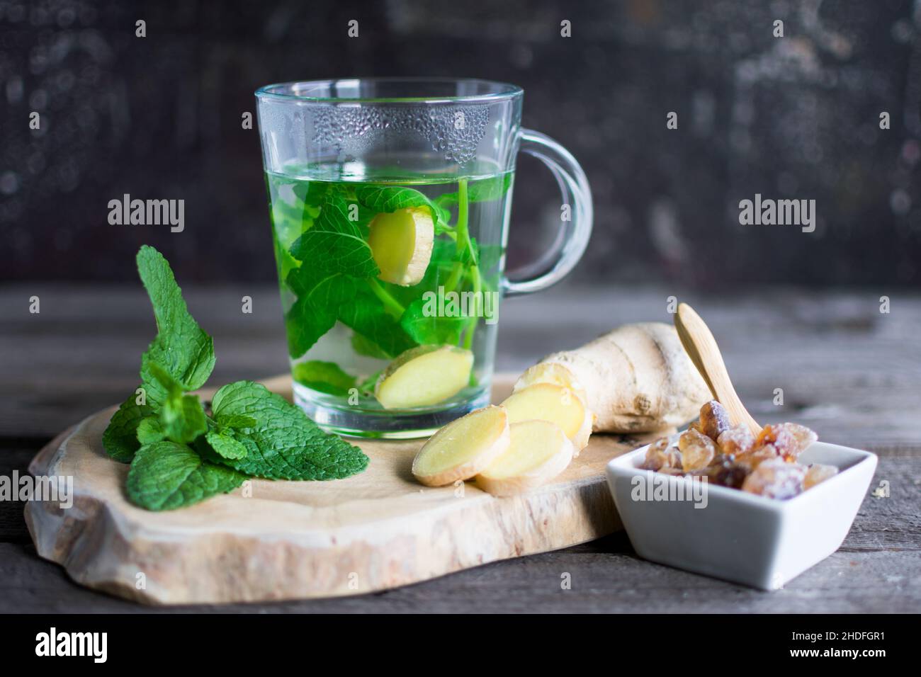 tea, ginger, fresh mint, teas, gingers Stock Photo Alamy