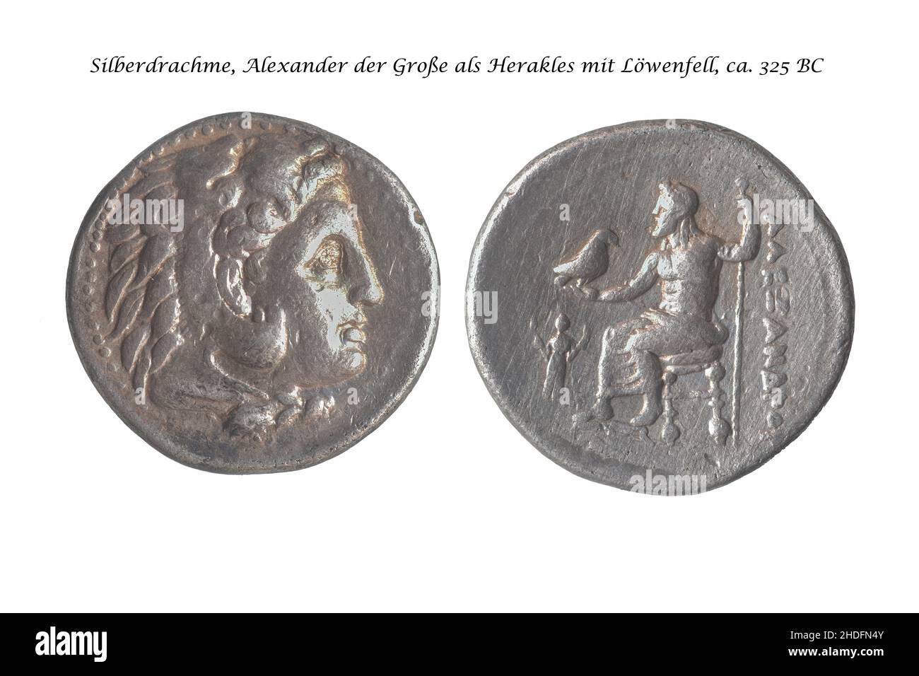silber drachme, alexander the great Stock Photo