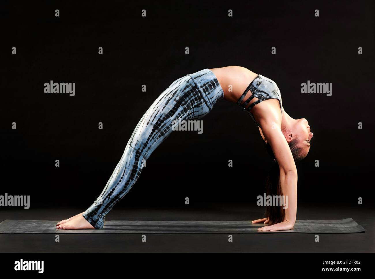 yoga, back bending, flexibility, yogas, backbend, backbends Stock Photo