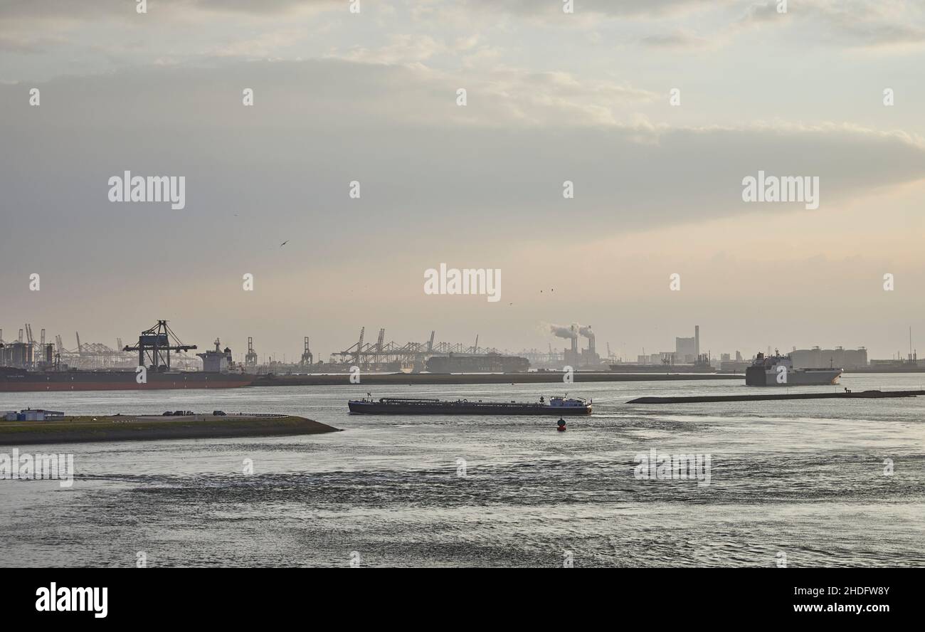 SHIPPOING EUROPORT HOLLAND Stock Photo
