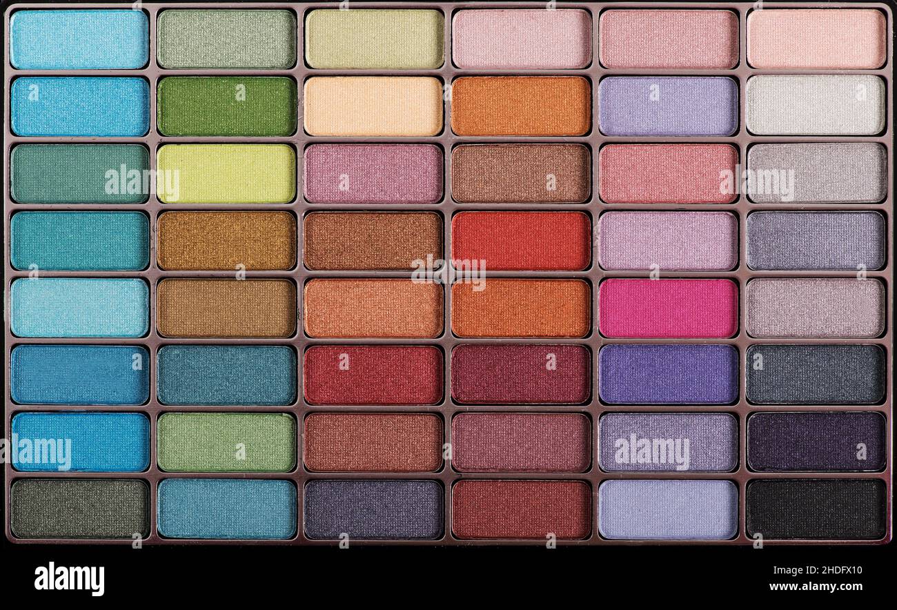 color palette, eyeshadow, color palettes, eyeshadows Stock Photo Alamy