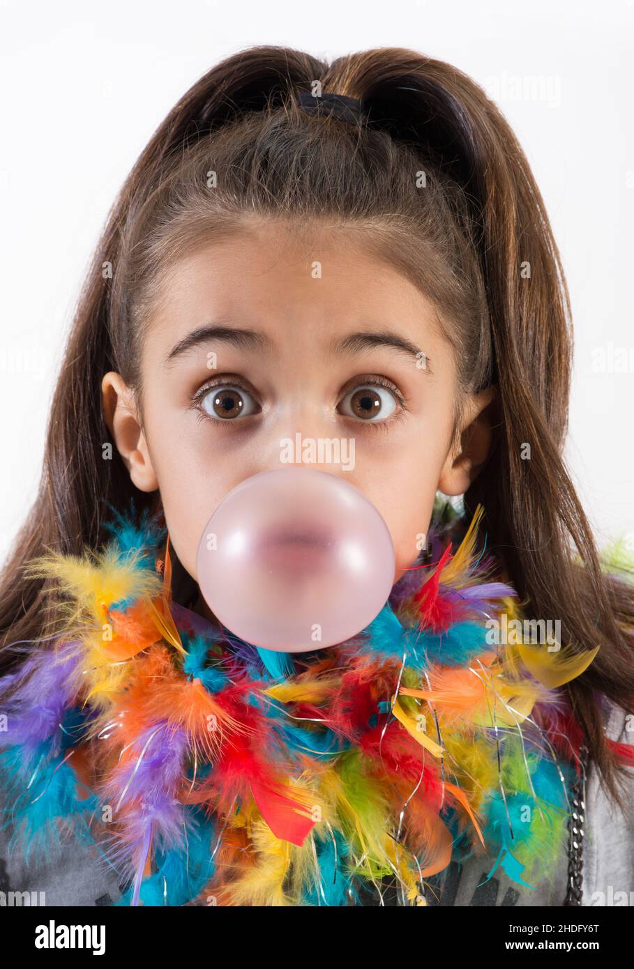 girl, surprised, childhood, chewing gum, girls, surpriseds, childhoods