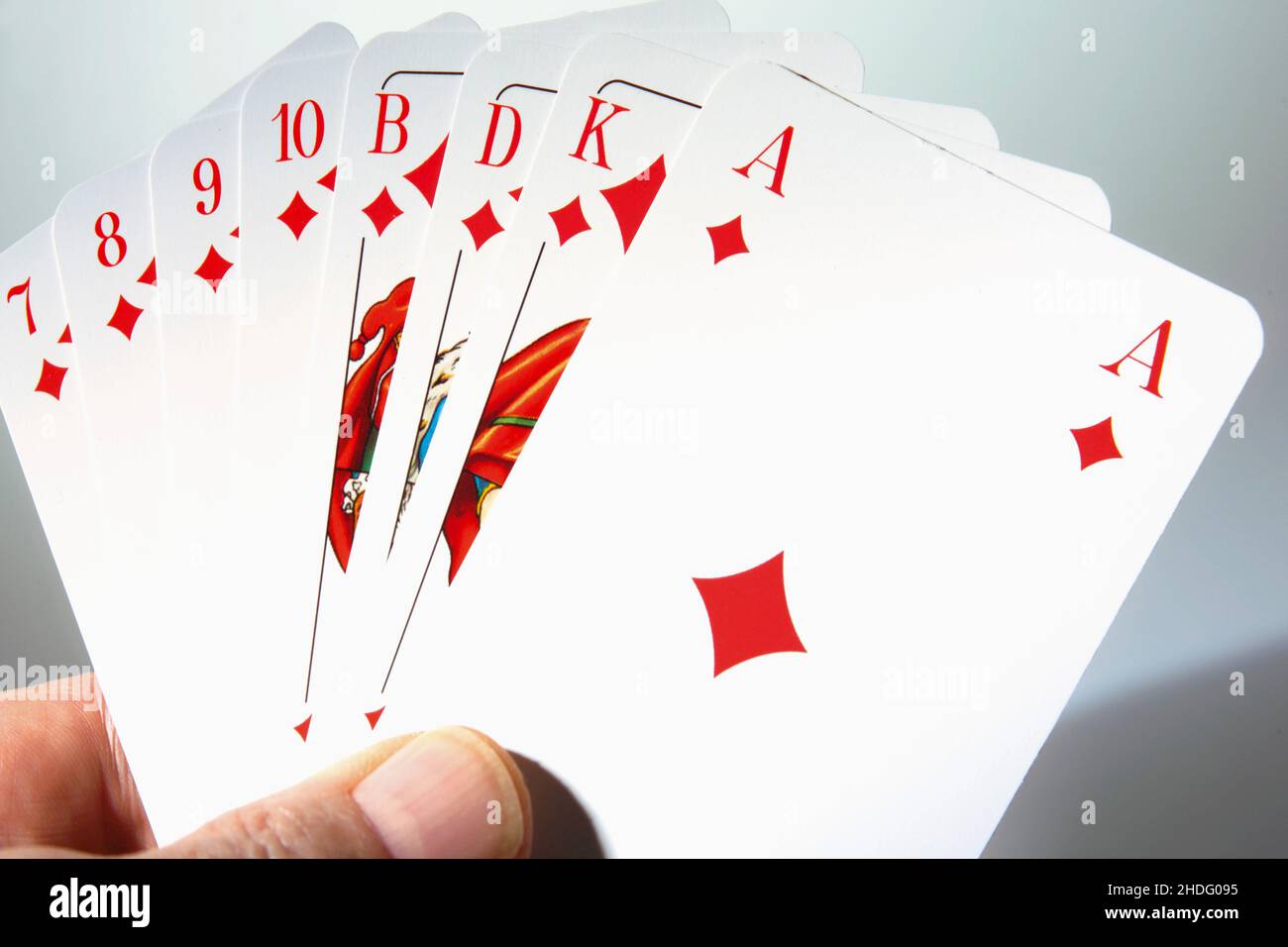 diamond, card game, ranking, diamonds, card games, cards Stock Photo