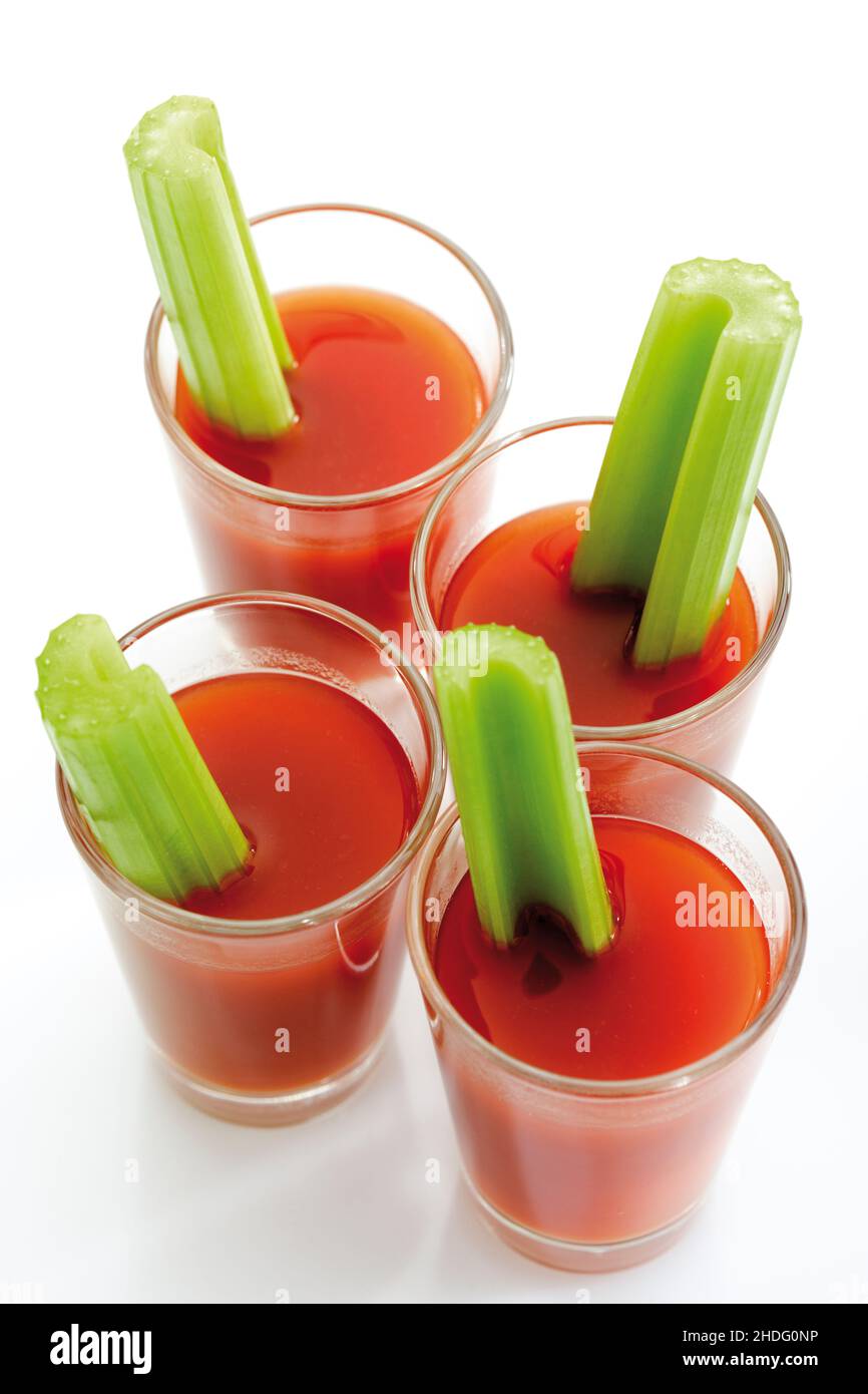 tomato juice, bloody mary, tomato juices, bloody maries Stock Photo Alamy