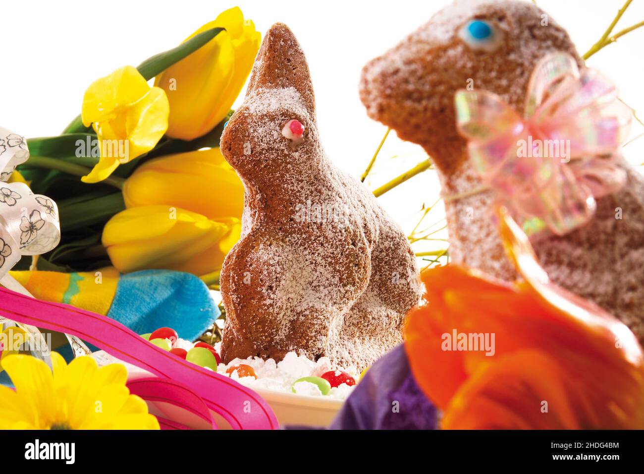 easter nest, easter decoration, easter pastry, easters, easter decorations Stock Photo