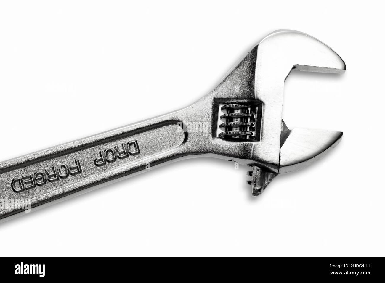 adjustable wrench, adjustment key, adjustable wrenchs Stock Photo