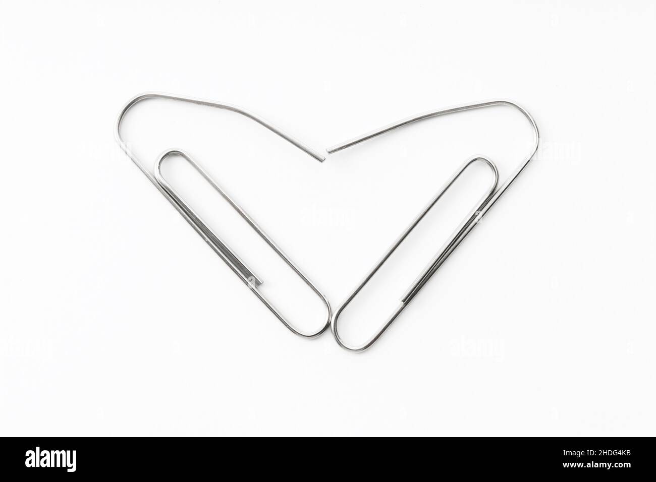 heart shaped, paper clip, heartshapeds, paper clips Stock Photo Alamy