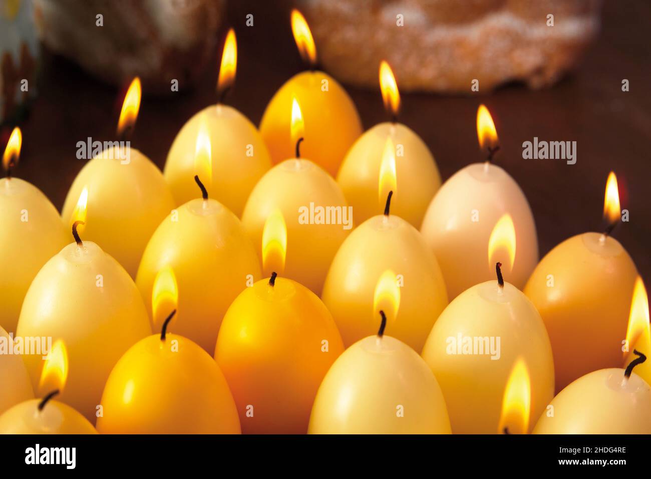 easter celebration, candlelight, easter candle, easters, candlelights, easter candles Stock Photo