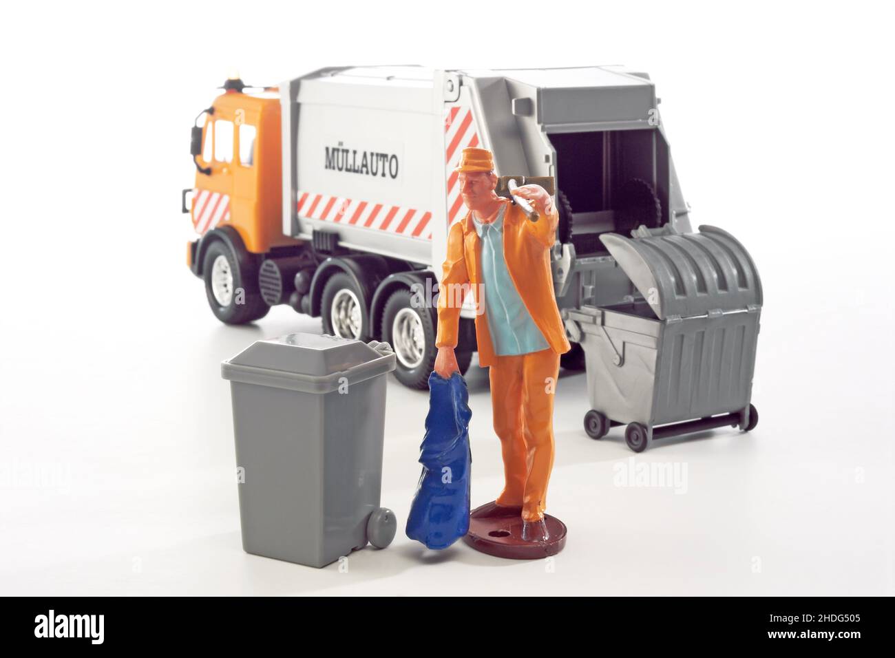 refuse collection, refuse collector, garbage, garbage collection, refuse collections, sanitation worker Stock Photo