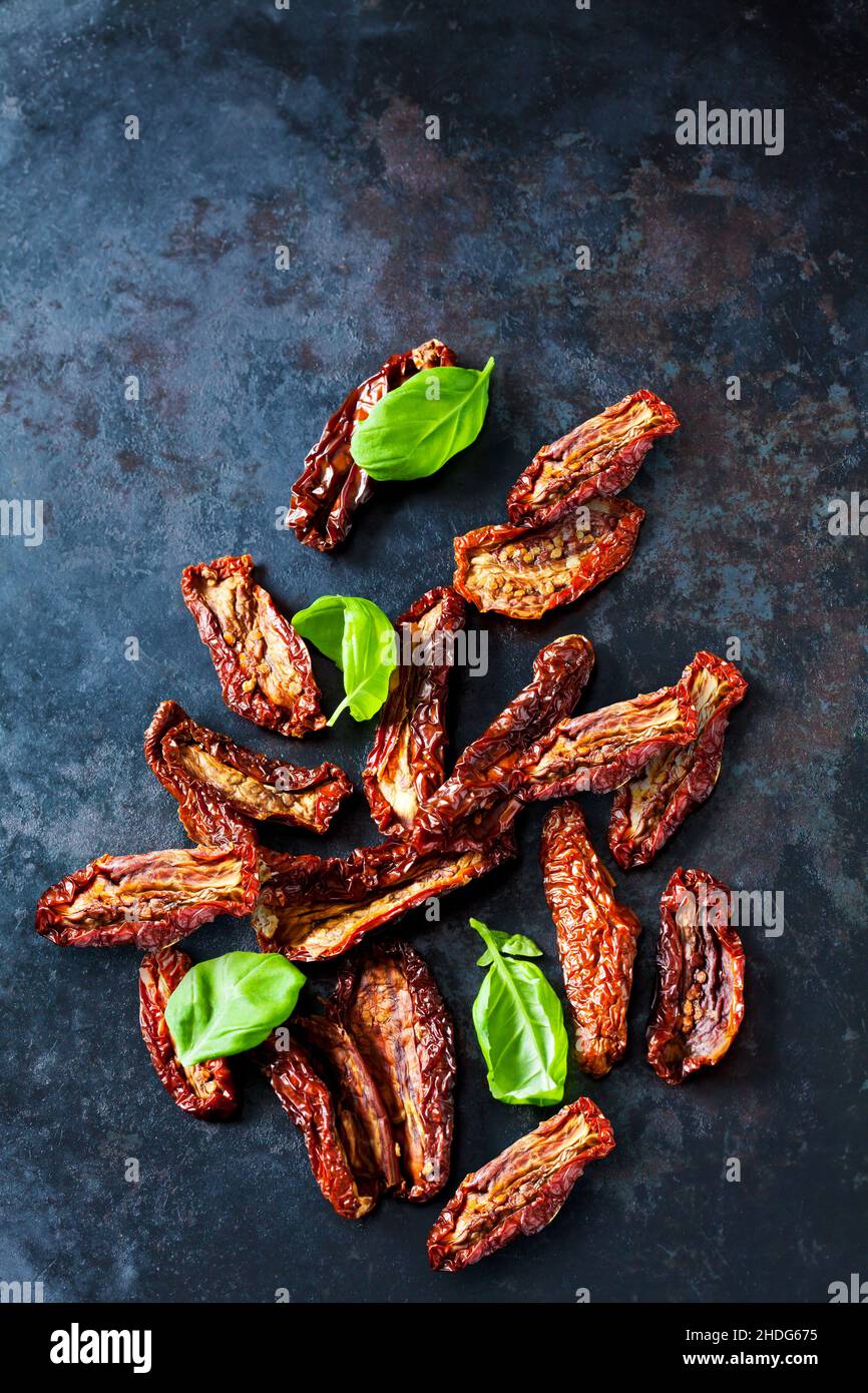 dried tomatoes, dried tomatoe Stock Photo